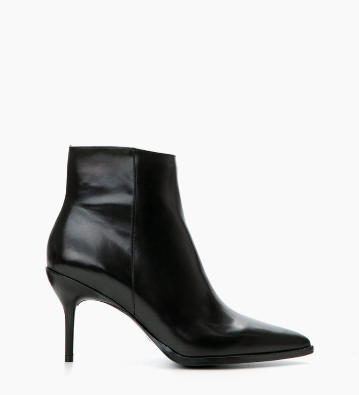 Ankle boot with stiletto heel JAMIE 7 - Smooth calf leather - Black ...