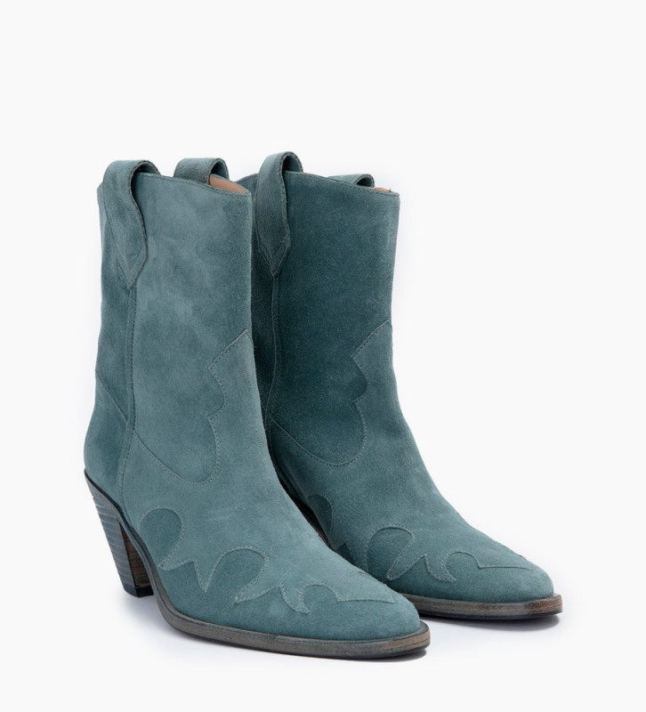 bottines en velours