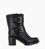 Other image of Biker boot with double buckle - Biker 7 - Smooth leather - Black